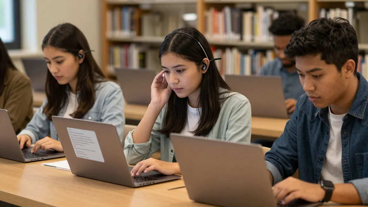 Diverse learners using captions to focus and understand course content