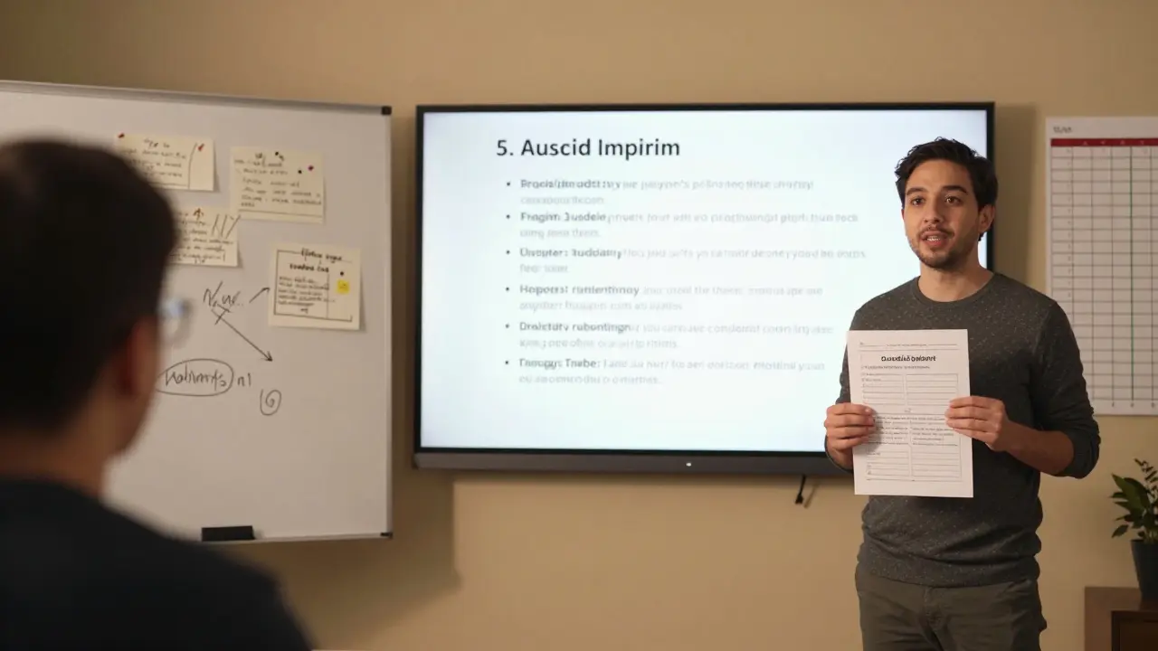 A side-by-side comparison of a disorganized video recording versus a confident lesson using a clear script and worksheet.