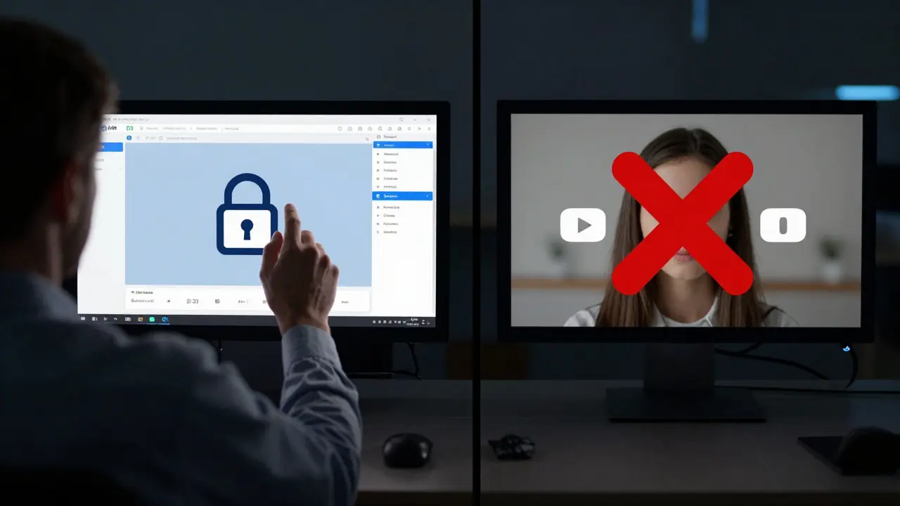 Split image showing secure recording storage on one side and deletion of data on the other.