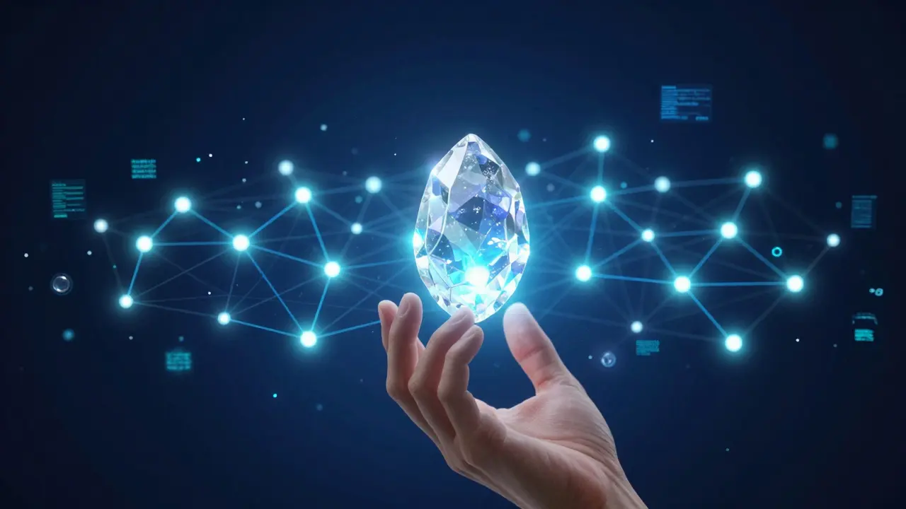 Conceptual 3D render of a glowing node expanding into a vast network of connected lights