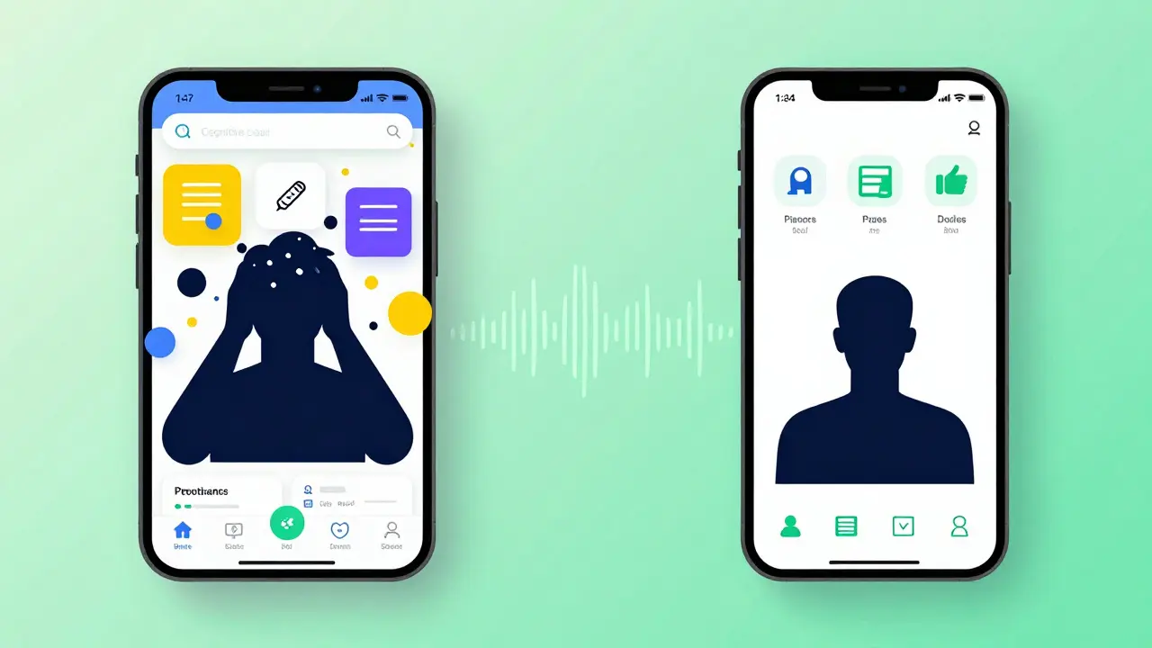 Comparison of cluttered vs accessible mobile learning interfaces