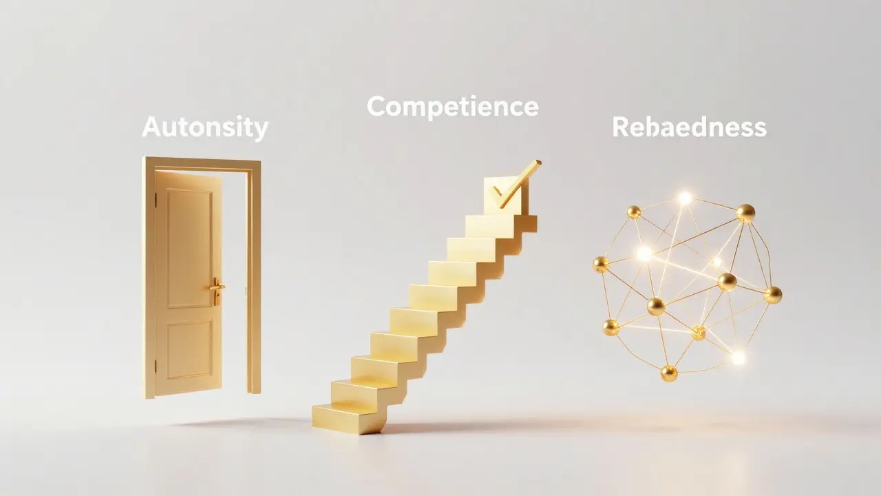 Abstract representation of autonomy, competence, and relatedness