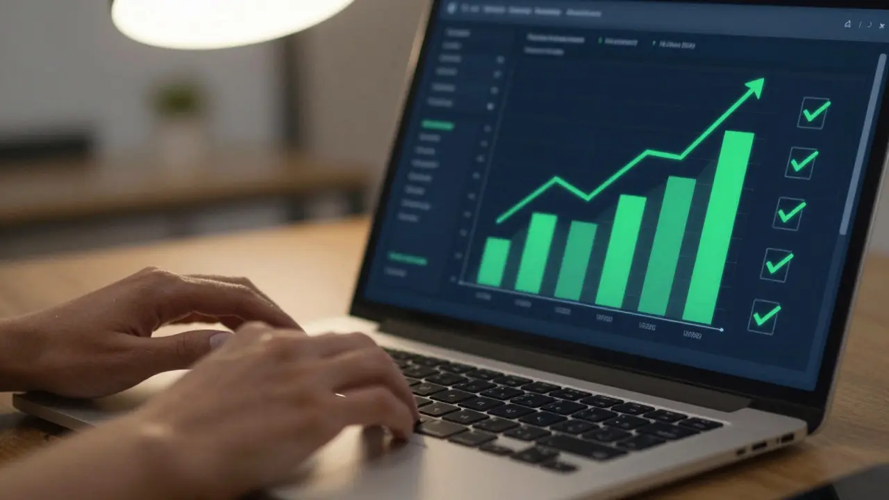 Split view of content creation and engagement analytics