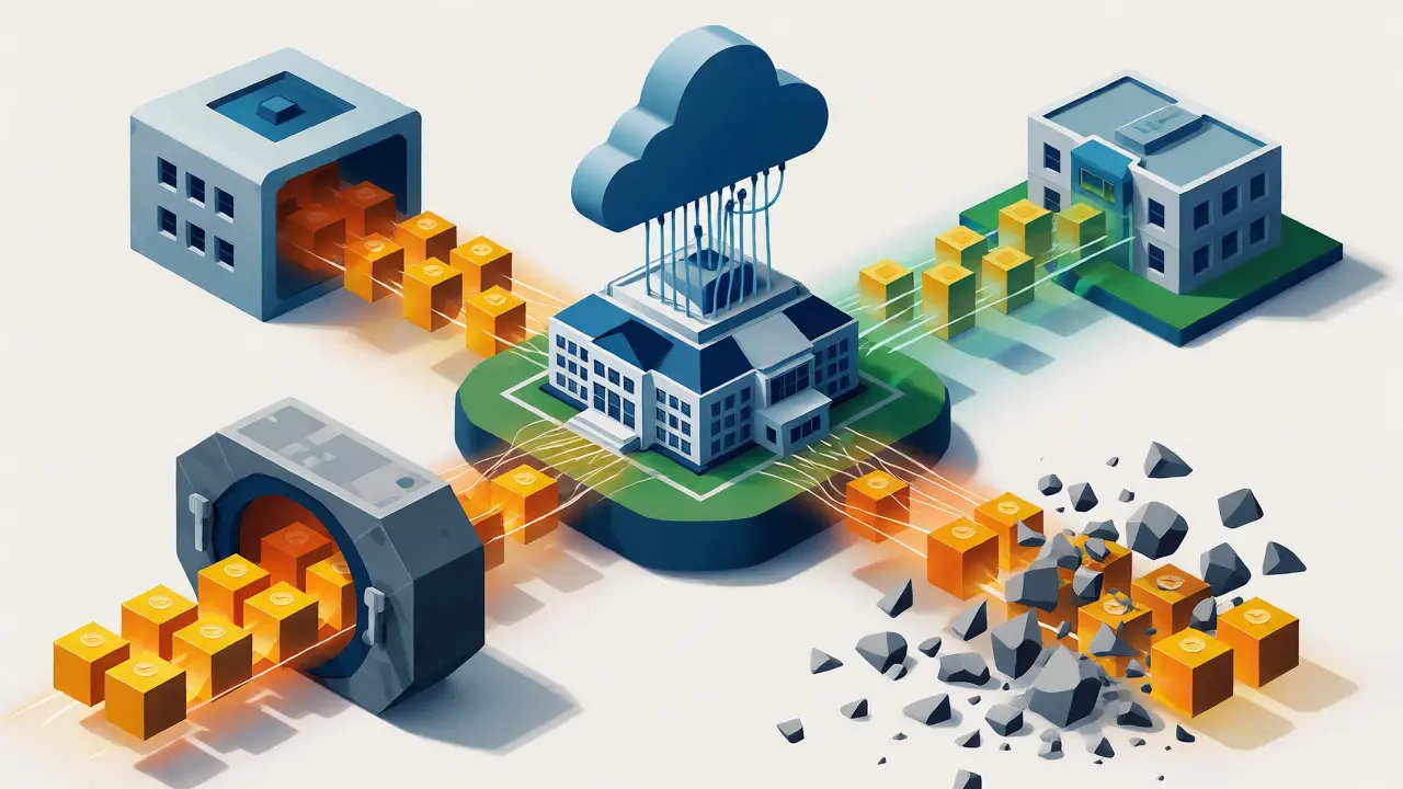 3D visualization of the 3-2-1 backup rule protecting LMS data from attacks