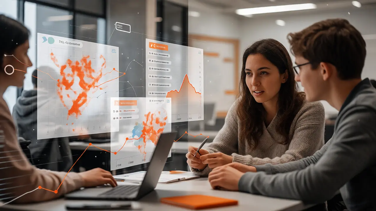 Conceptual blend of data metrics and human peer tutoring interaction